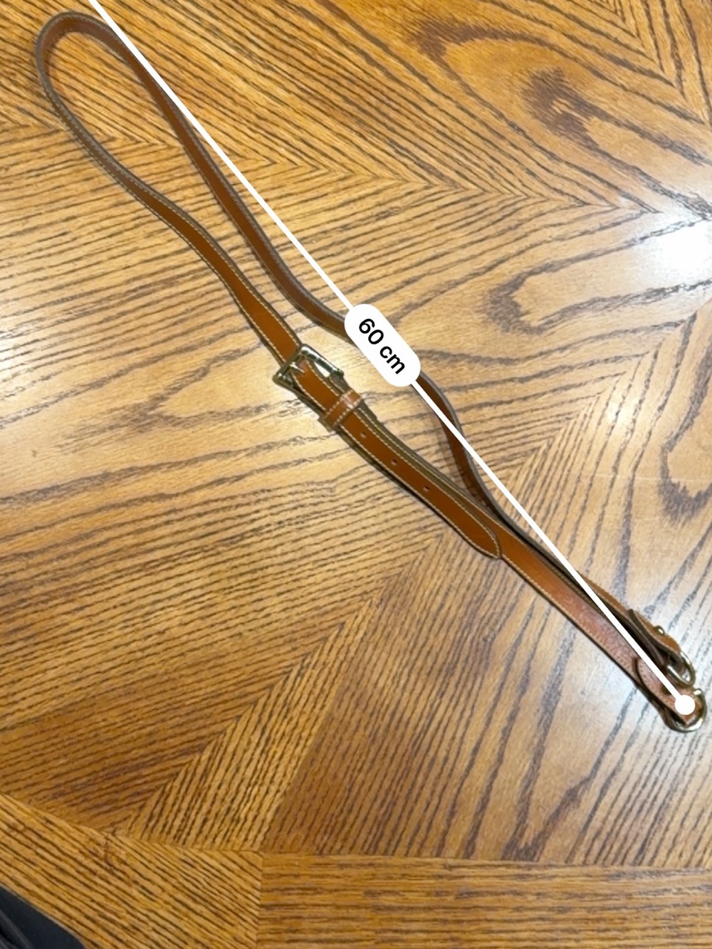 Dooney & Bourke Brown Leather Replacement Strap with Solid Brass Hardware - Picture 8 of 8